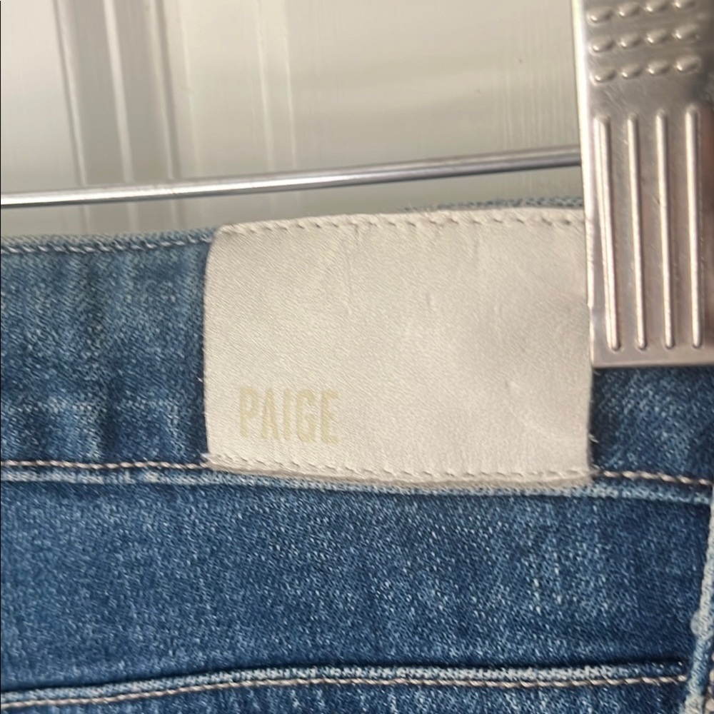 PAIGE Nellie Culotte Indigo Blue Ankle Cropped wide leg Jeans Classic Style - Picture 13 of 14